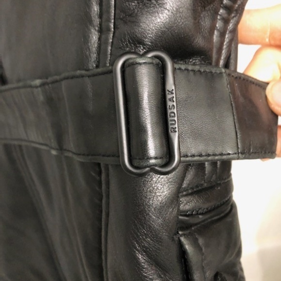 Authentic Rudsak Jenny Leather Parka Coat - Picture 8 of 15